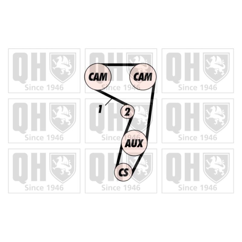 Kit de distribution QUINTON HAZELL QBK294 - Visuel 1