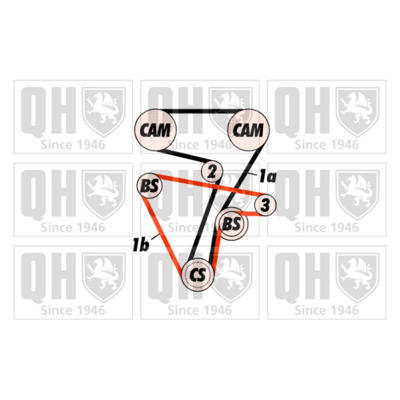 Kit de distribution QUINTON HAZELL QBK316 - Visuel 1