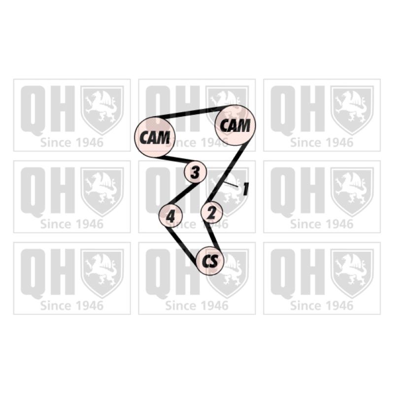 Kit de distribution QUINTON HAZELL QBK332 - Visuel 1