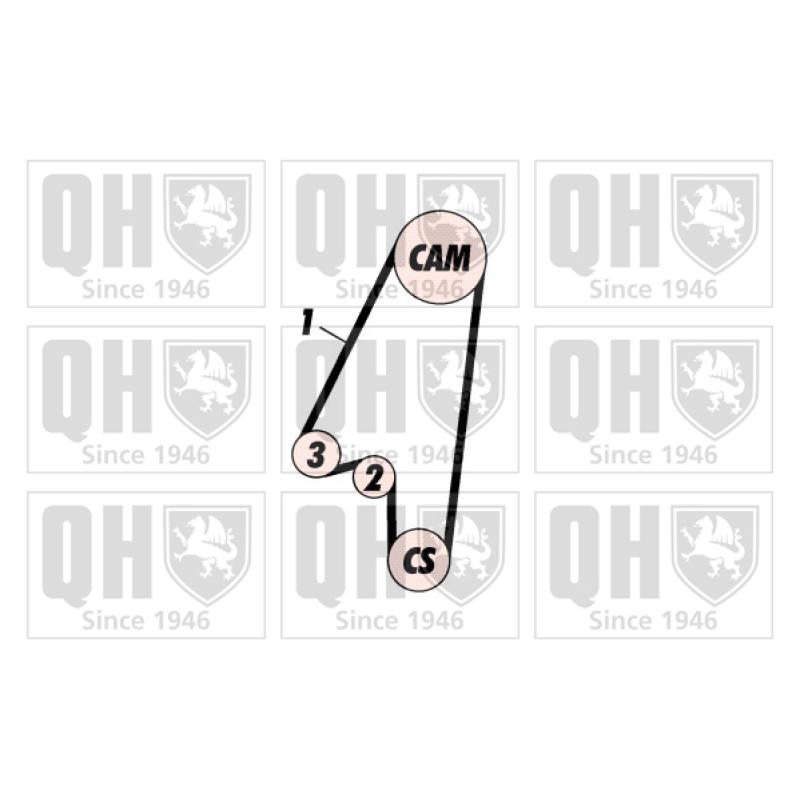 Kit de distribution QUINTON HAZELL QBK349 - Visuel 1