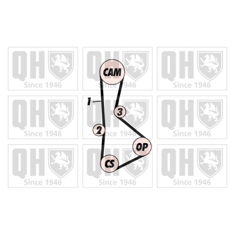 Kit de distribution QUINTON HAZELL QBK372 - Visuel 1