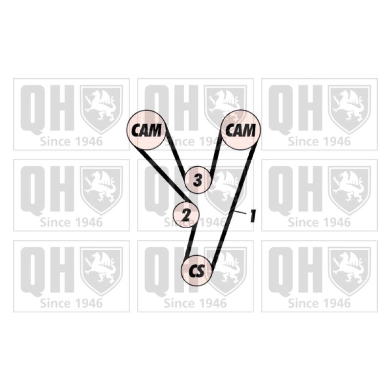 Kit de distribution QUINTON HAZELL QBK395 - Visuel 1