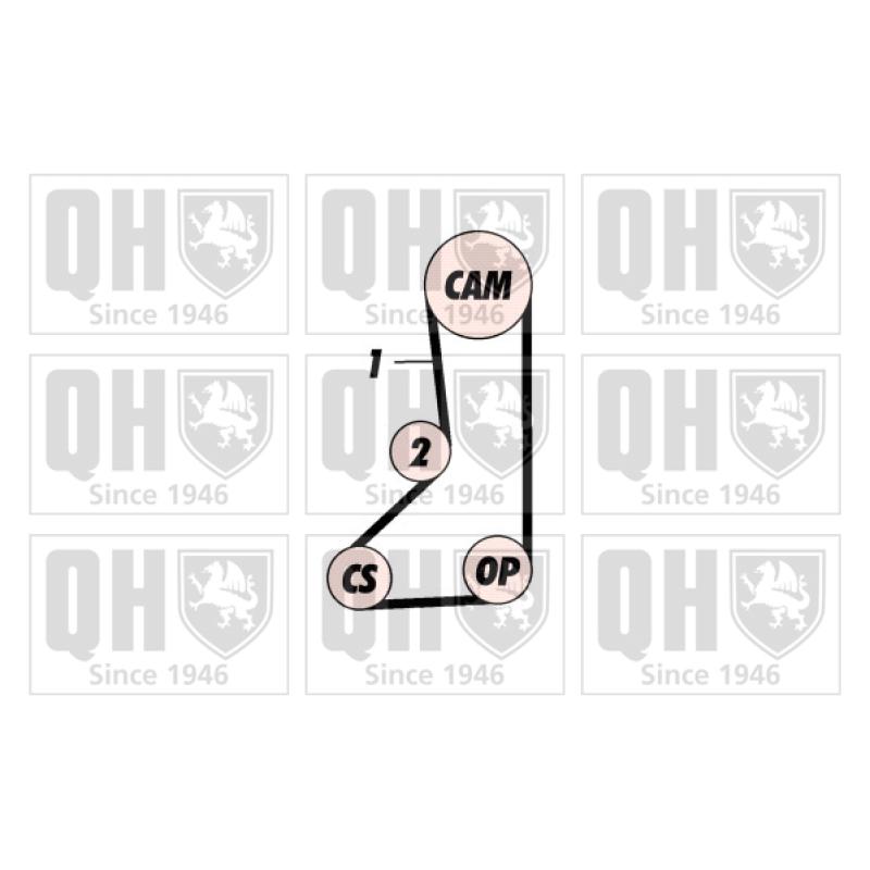 Kit de distribution QUINTON HAZELL QBK420 - Visuel 1