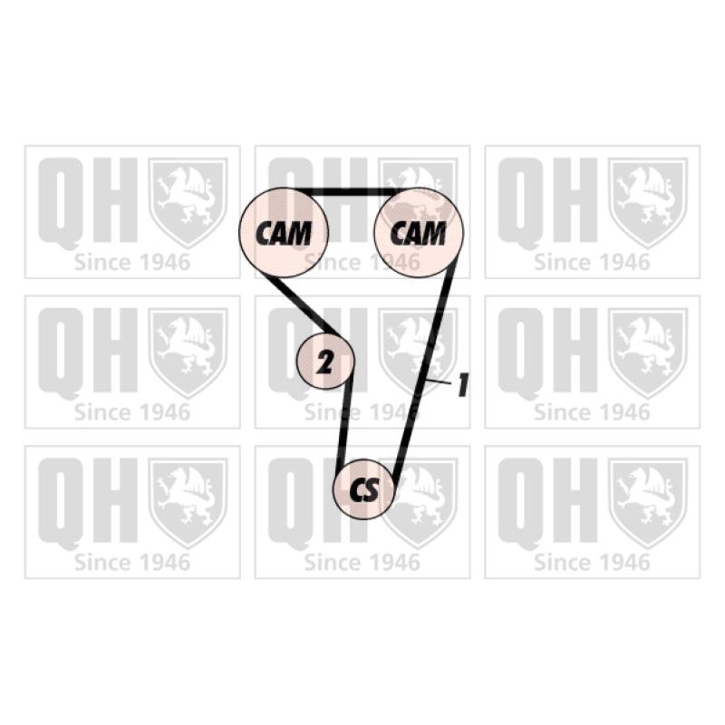 Kit de distribution QUINTON HAZELL QBK463 - Visuel 1