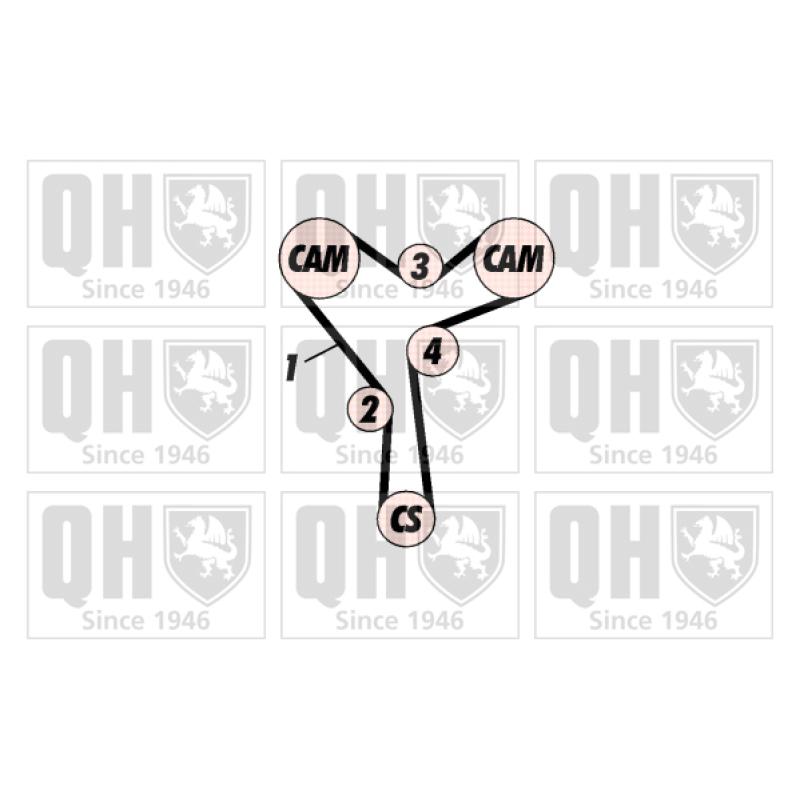 Kit de distribution QUINTON HAZELL QBK483 - Visuel 1