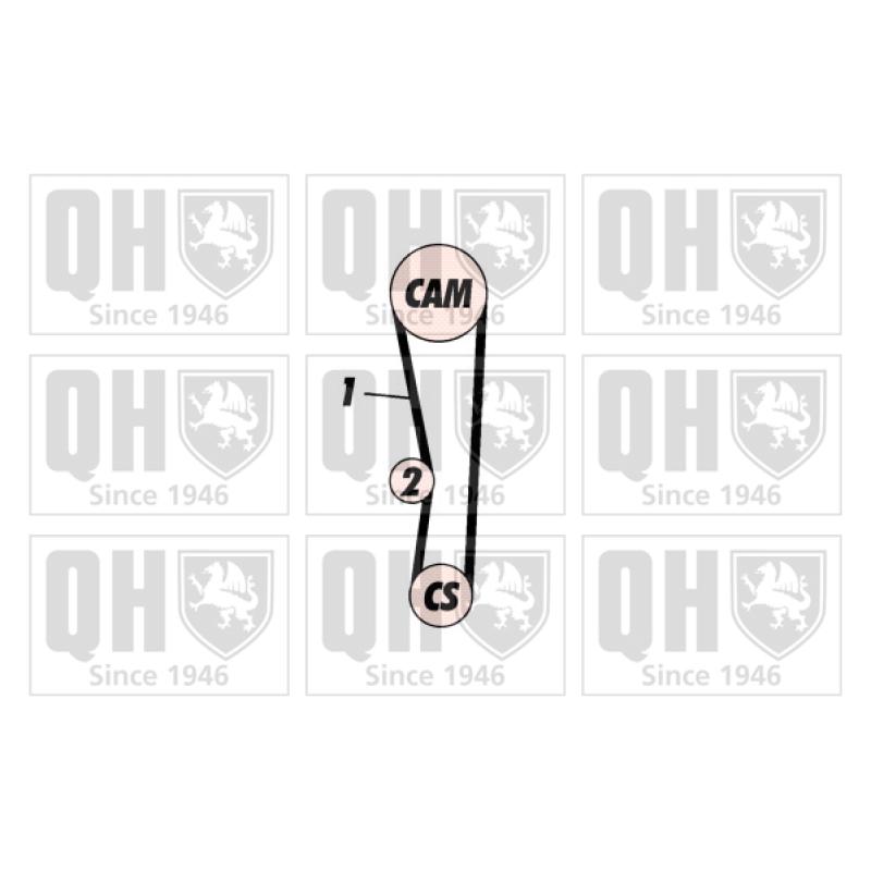 Kit de distribution QUINTON HAZELL QBK532 - Visuel 1