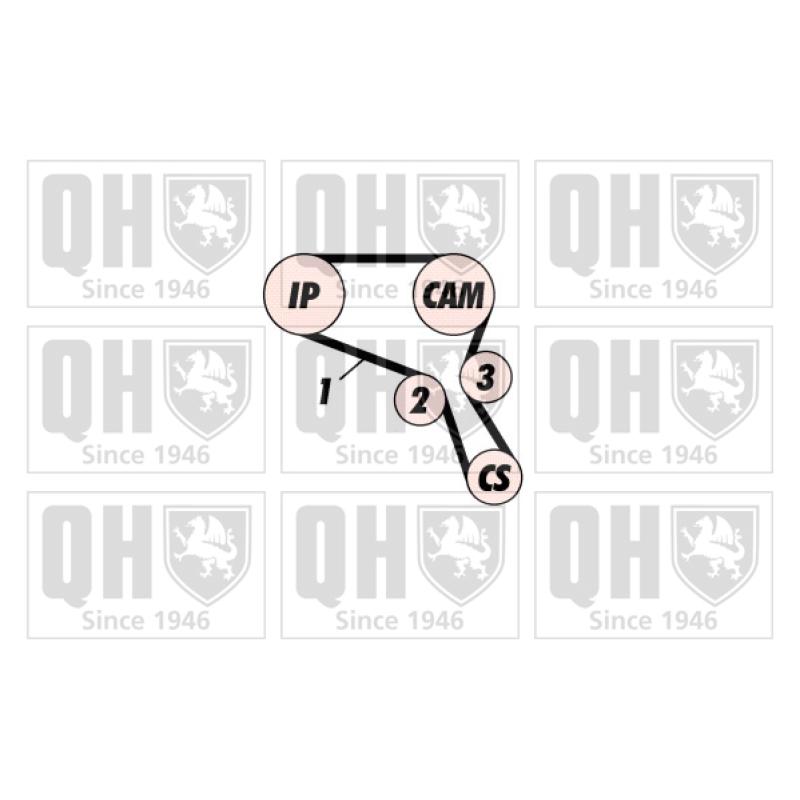 Kit de distribution QUINTON HAZELL QBK556 - Visuel 1
