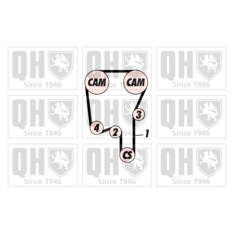 Kit de distribution QUINTON HAZELL QBK617 - Visuel 1