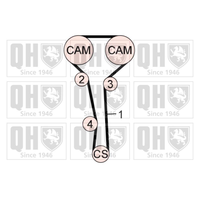 Kit de distribution QUINTON HAZELL QBK673 - Visuel 1