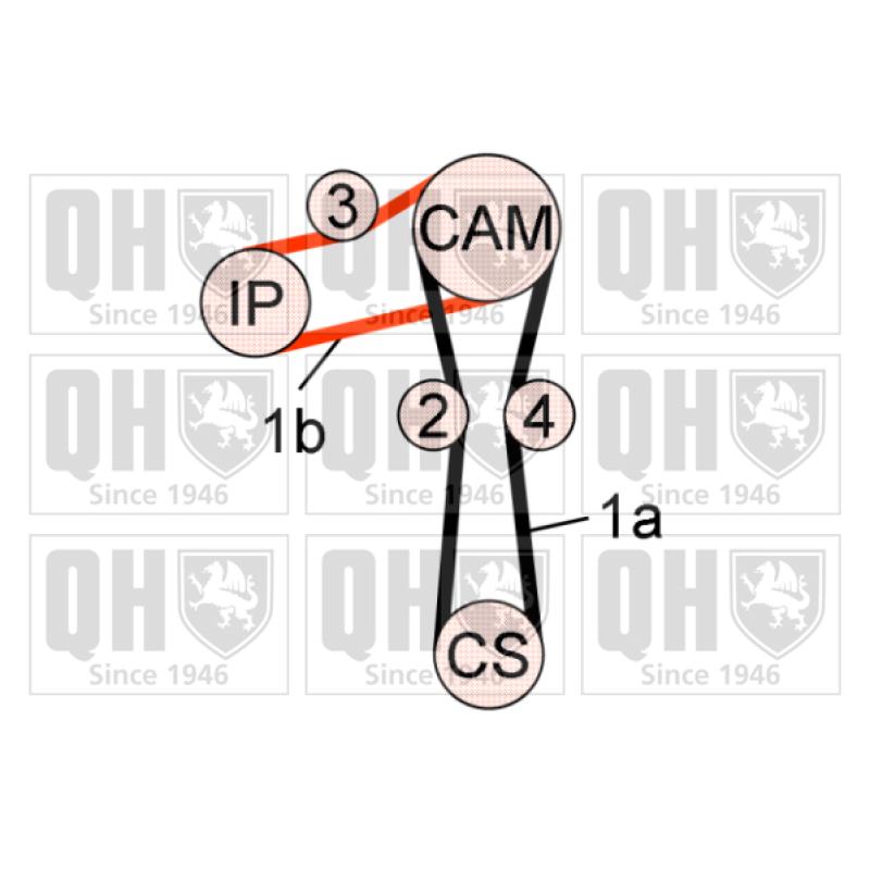 Kit de distribution QUINTON HAZELL QBK716 - Visuel 1