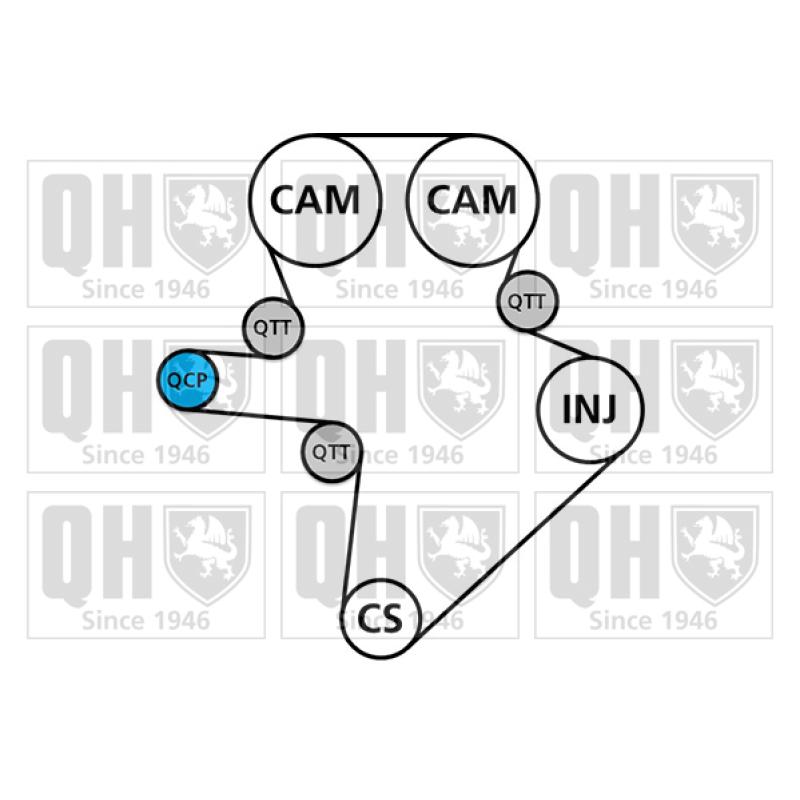 Kit de distribution QUINTON HAZELL QBK761 - Visuel 1