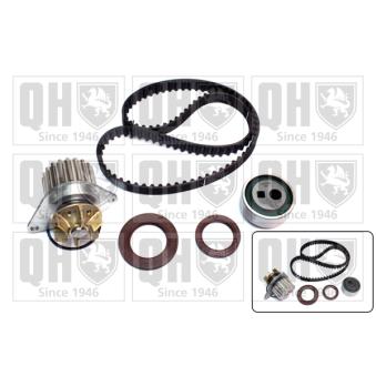 Pompe à eau + kit de courroie de distribution QUINTON HAZELL QBPK1030 pour CITROEN AX 1.1 CAT - 54cv