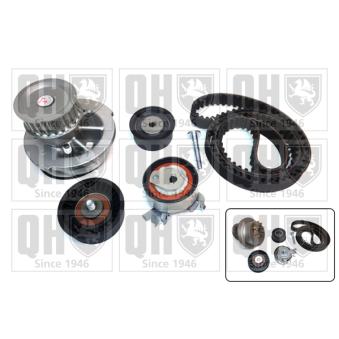 Pompe à eau + kit de courroie de distribution QUINTON HAZELL QBPK2260 pour OPEL CORSA 1.6 GSI 16V - 109cv