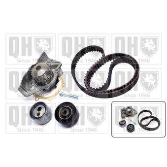 Pompe à eau + kit de courroie de distribution QUINTON HAZELL QBPK2401 pour FIAT ULYSSE 2.0 16V - 132cv