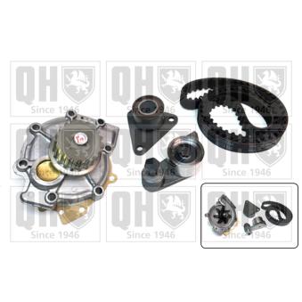 Pompe à eau + kit de courroie de distribution QUINTON HAZELL [QBPK4560]