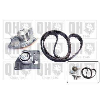 Pompe à eau + kit de courroie de distribution QUINTON HAZELL QBPK5900 pour OPEL VIVARO 1.9 DTI - 101cv