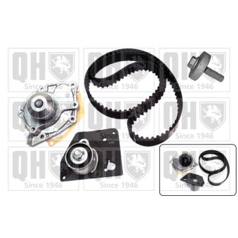 Pompe à eau + kit de courroie de distribution QUINTON HAZELL QBPK6320 pour NISSAN PRIMERA 1.9 DCI - 116cv
