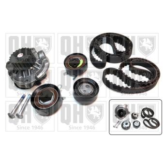 Pompe à eau + kit de courroie de distribution QUINTON HAZELL QBPK6510 pour VOLKSWAGEN LT 2.5 SDI - 75cv