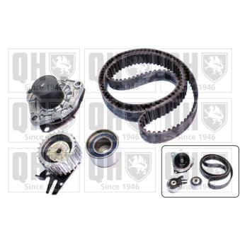Pompe à eau + kit de courroie de distribution QUINTON HAZELL QBPK6870 pour ALFA ROMEO 156 2.4 JTD - 163cv