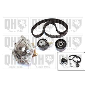 Pompe à eau + kit de courroie de distribution QUINTON HAZELL QBPK7630 pour SEAT LEON 2.2 HDI - 170cv