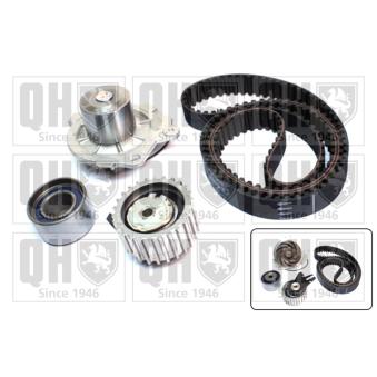 Pompe à eau + kit de courroie de distribution QUINTON HAZELL QBPK7920