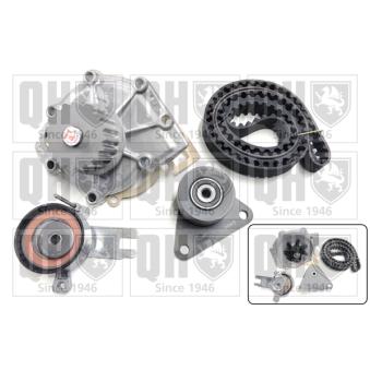 Pompe à eau + kit de courroie de distribution QUINTON HAZELL [QBPK8010]