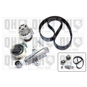 Pompe à eau + kit de courroie de distribution QUINTON HAZELL QBPK8140 pour HONDA CIVIC 1.6 - 110cv