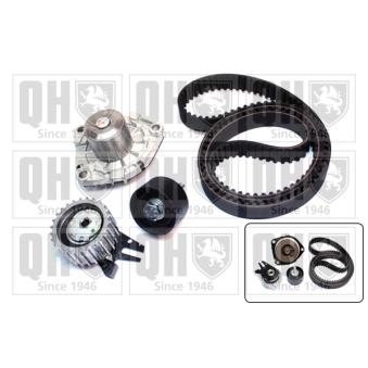 Pompe à eau + kit de courroie de distribution QUINTON HAZELL QBPK8170 pour MITSUBISHI COLT 1.6 CDTI - 120cv