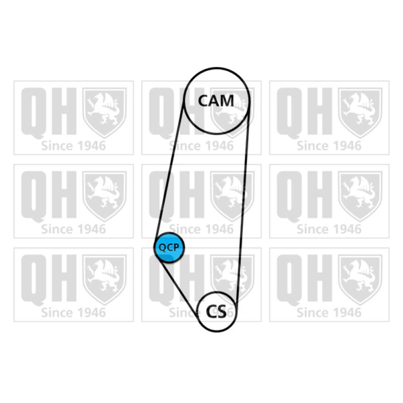 Pompe à eau + kit de courroie de distribution QUINTON HAZELL QBPK9039 - Visuel 1
