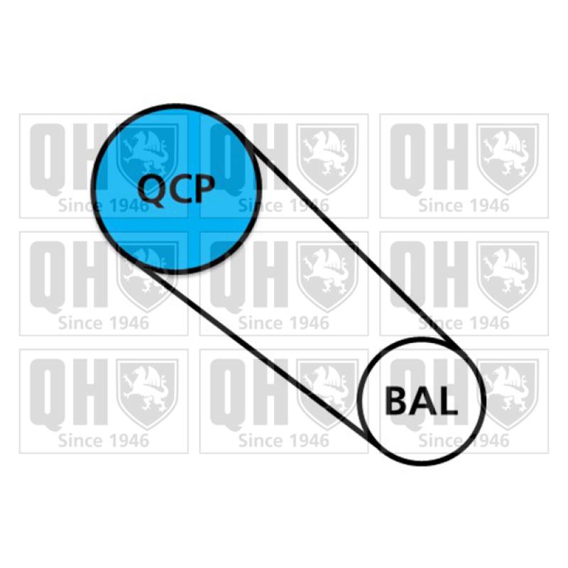 Pompe à eau + kit de courroie de distribution QUINTON HAZELL QBPK9102 - Visuel 1