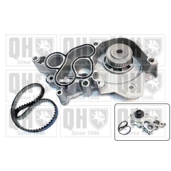 Pompe à eau + kit de courroie de distribution QUINTON HAZELL QBPK9119 pour MAZDA E SERIE 1.0 TSi - 86cv