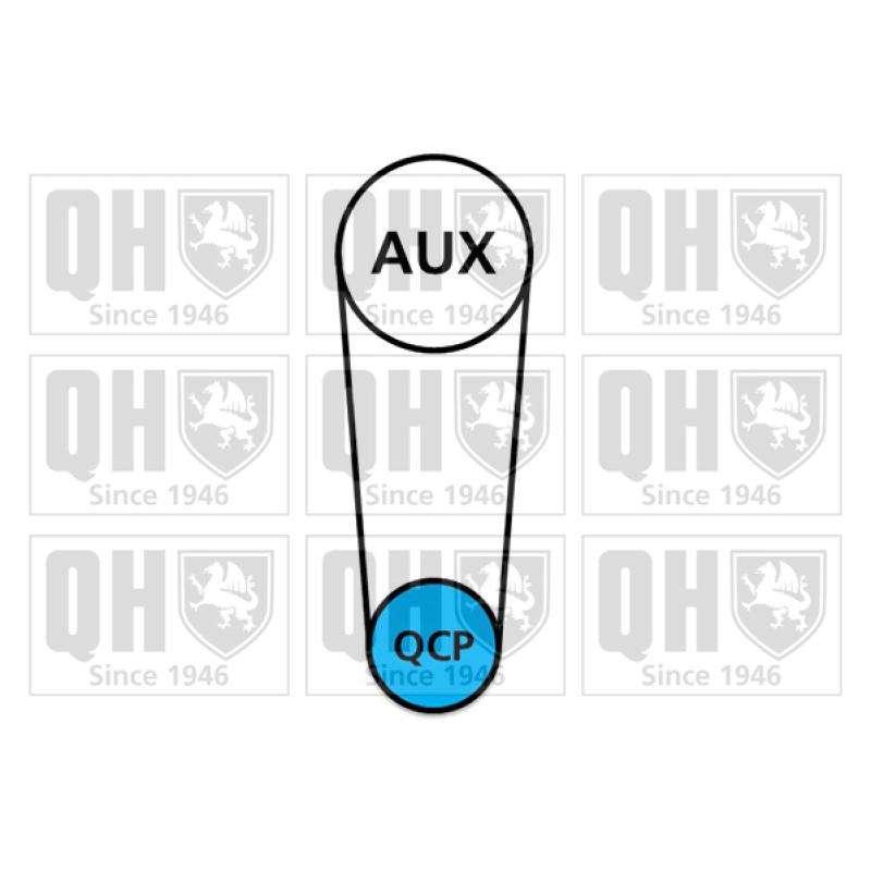 Pompe à eau + kit de courroie de distribution QUINTON HAZELL QBPK9129 - Visuel 1