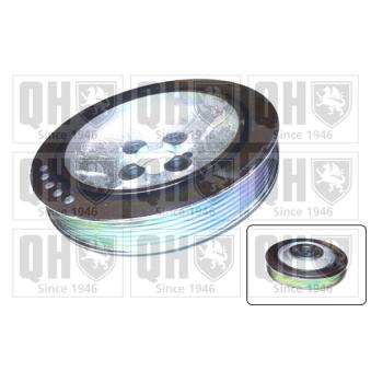 Poulie, vilebrequin QUINTON HAZELL QCD154 pour FIAT PUNTO 1.9 DS 60 - 60cv