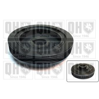 Poulie, vilebrequin QUINTON HAZELL QCD3 pour CITROEN BX 1.9 D - 64cv