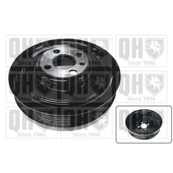 Poulie, vilebrequin QUINTON HAZELL QCD30 pour VOLKSWAGEN TOURAN 2.0 TDI - 140cv