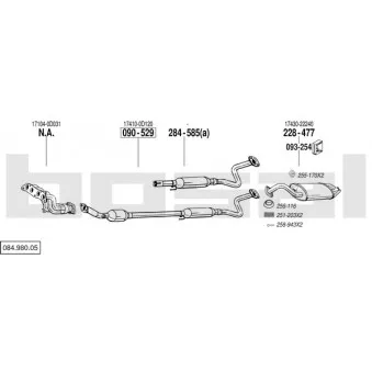 Echappement BOSAL 084.980.05