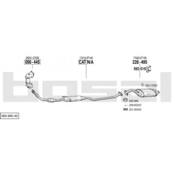 BOSAL 084.990.40 - Echappement