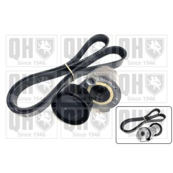 Jeu de courroies trapézoïdales à nervures QUINTON HAZELL QDK117 pour DACIA LOGAN 1.5 DCI - 88cv