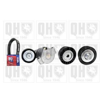 Jeu de courroies trapézoïdales à nervures QUINTON HAZELL QDK146 pour FIAT SCUDO 2.2 HDI 110 - 110cv