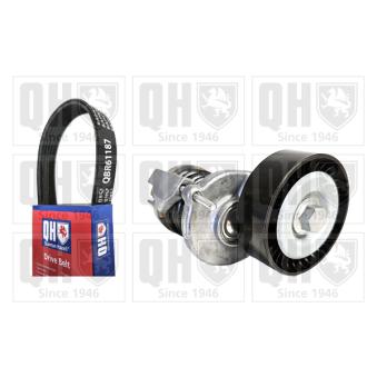 Jeu de courroies trapézoïdales à nervures QUINTON HAZELL QDK181 pour AUDI A5 2.0 TDI quattro - 170cv