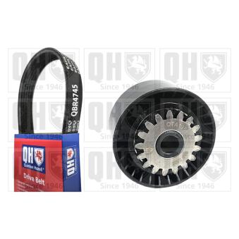 Jeu de courroies trapézoïdales à nervures QUINTON HAZELL QDK199 pour RENAULT TWINGO 1.2 16V - 75ch