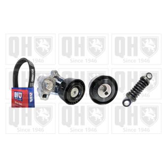 Jeu de courroies trapézoïdales à nervures QUINTON HAZELL QDK65 pour PEUGEOT 806 TD - 90cv