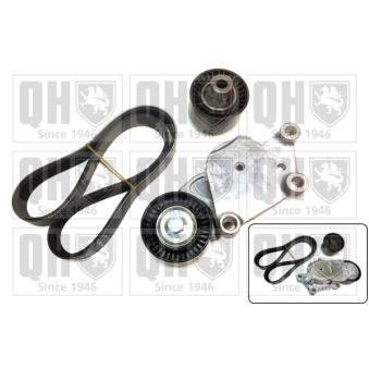 Jeu de courroies trapézoïdales à nervures QUINTON HAZELL QDK69 pour TOYOTA AYGO 1.4 HDI - 54cv