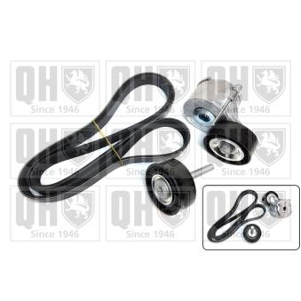 Jeu de courroies trapézoïdales à nervures QUINTON HAZELL QDK85 pour OPEL COMBO 1.3 CDTI - 90cv