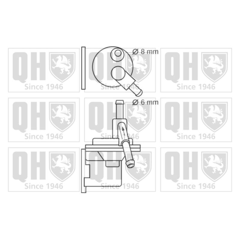 Pompe à carburant QUINTON HAZELL QFP14 - Visuel 1