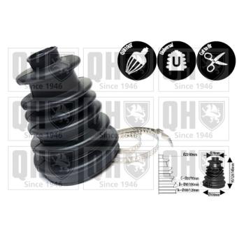 Soufflets de cardan avant QUINTON HAZELL [QJB7500]