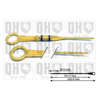 Jauge de niveau d'huile QUINTON HAZELL QOD145 pour CITROEN JUMPY 1.6 16V - 110cv