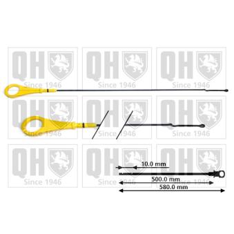 Jauge de niveau d'huile QUINTON HAZELL QOD165 pour FORD C-MAX 1.6 EcoBoost - 182cv