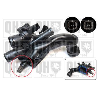 Thermostat, liquide de refroidissement QUINTON HAZELL OEM 9804315380