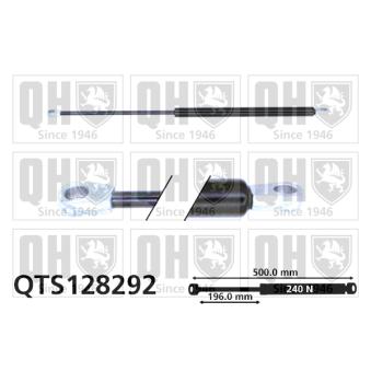 Vérin de hayon, de coffre QUINTON HAZELL QTS128292 pour LAND ROVER RANGE ROVER 3.5 4x4 - 132cv